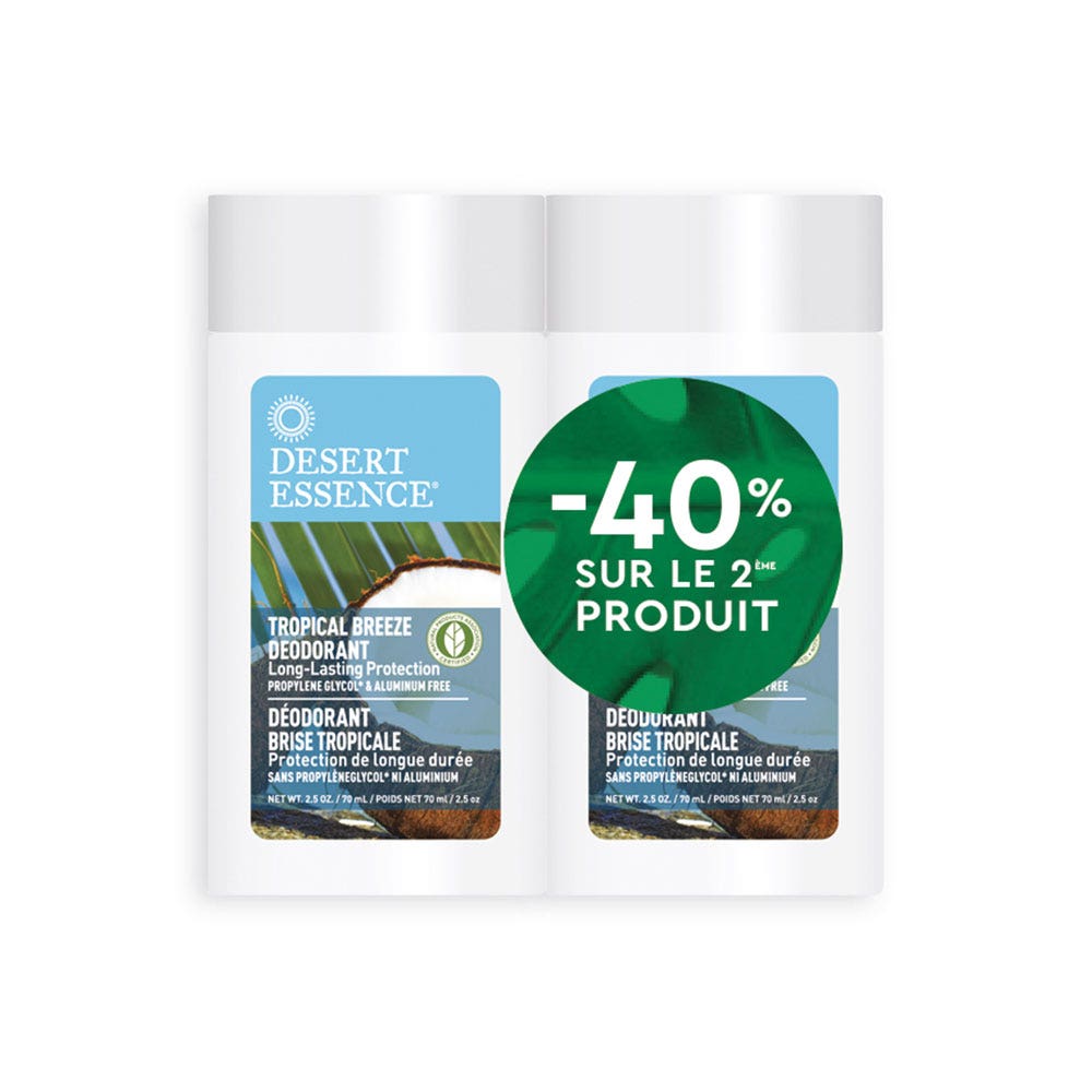 Desert Essence Stick body deodorants 2x70ml (2.37fl oz)