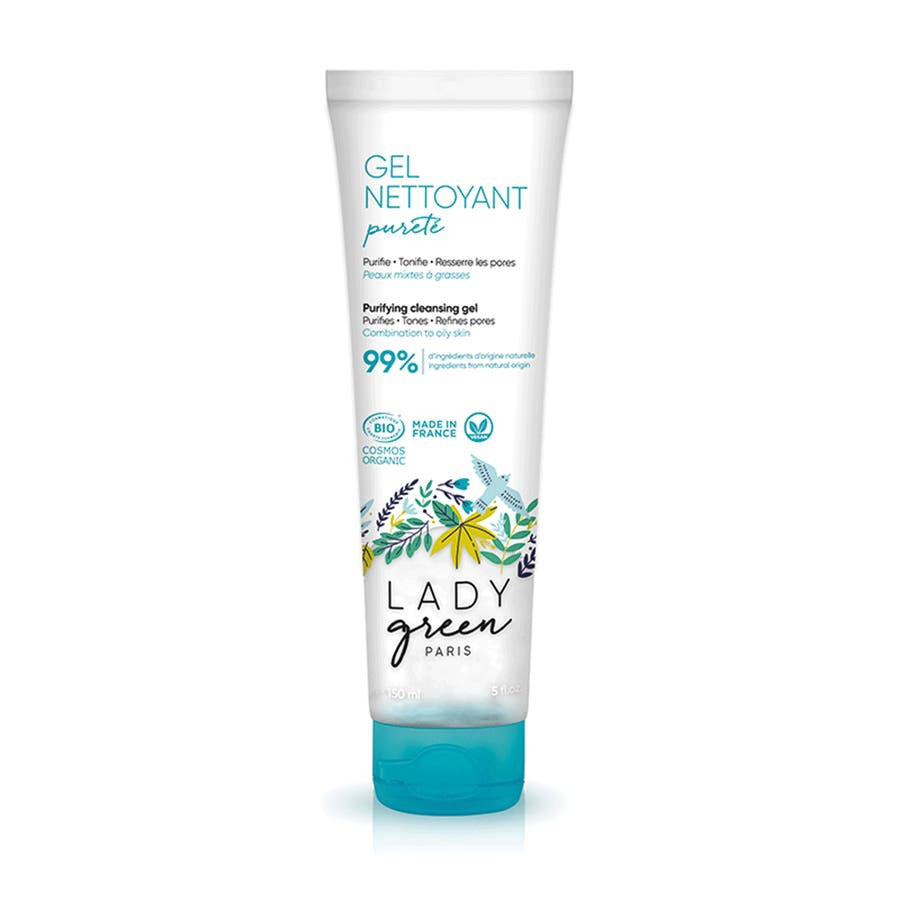 Lady Green Gel nettoyant purifiant bio Peaux normales à grasses 150 ml (5,07 fl oz) 