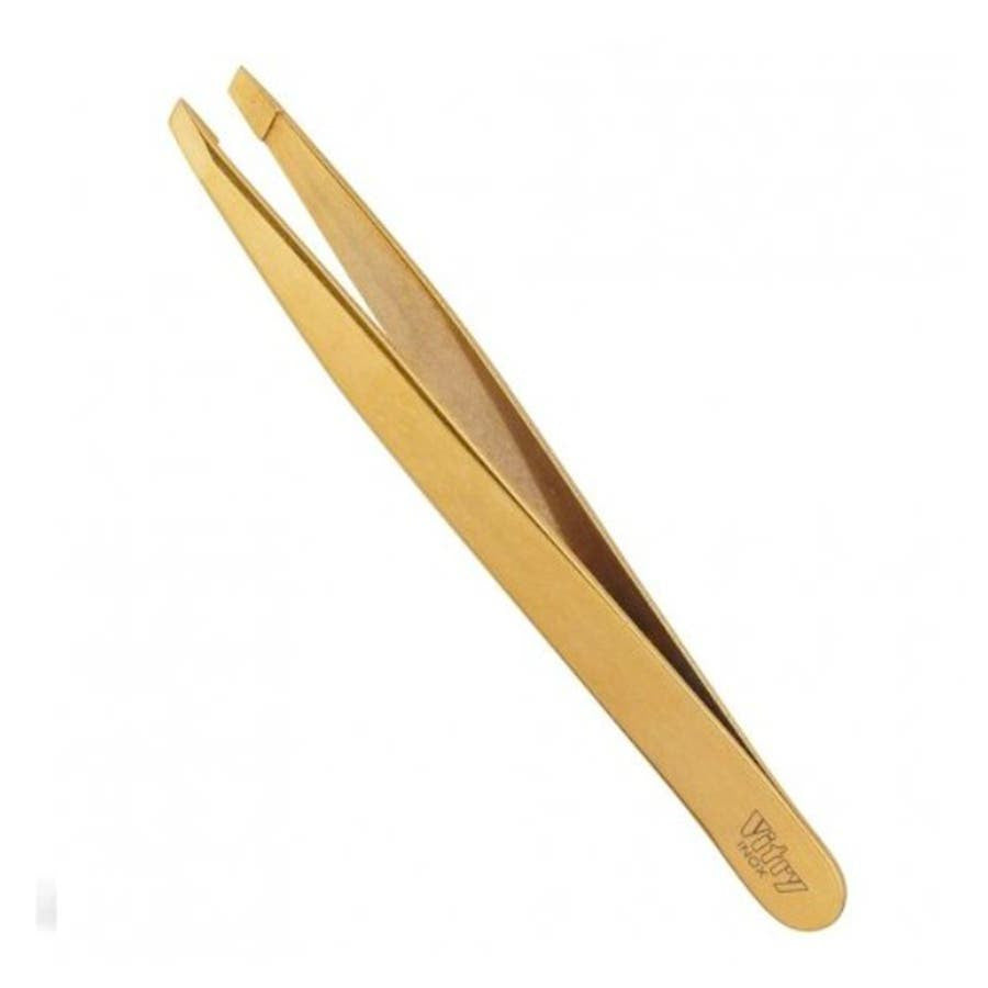 Vitry Prestige Stainless Steel Gold-Plated Tweezers