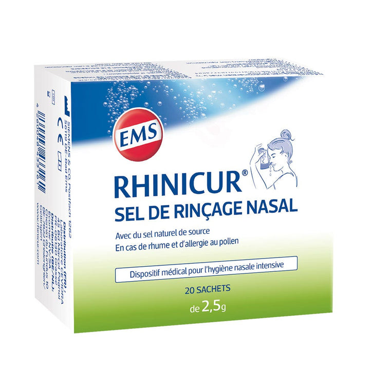 Rhinicur Nasal Rinsing Salt X20 Sachets of 2.5g (0.09oz)