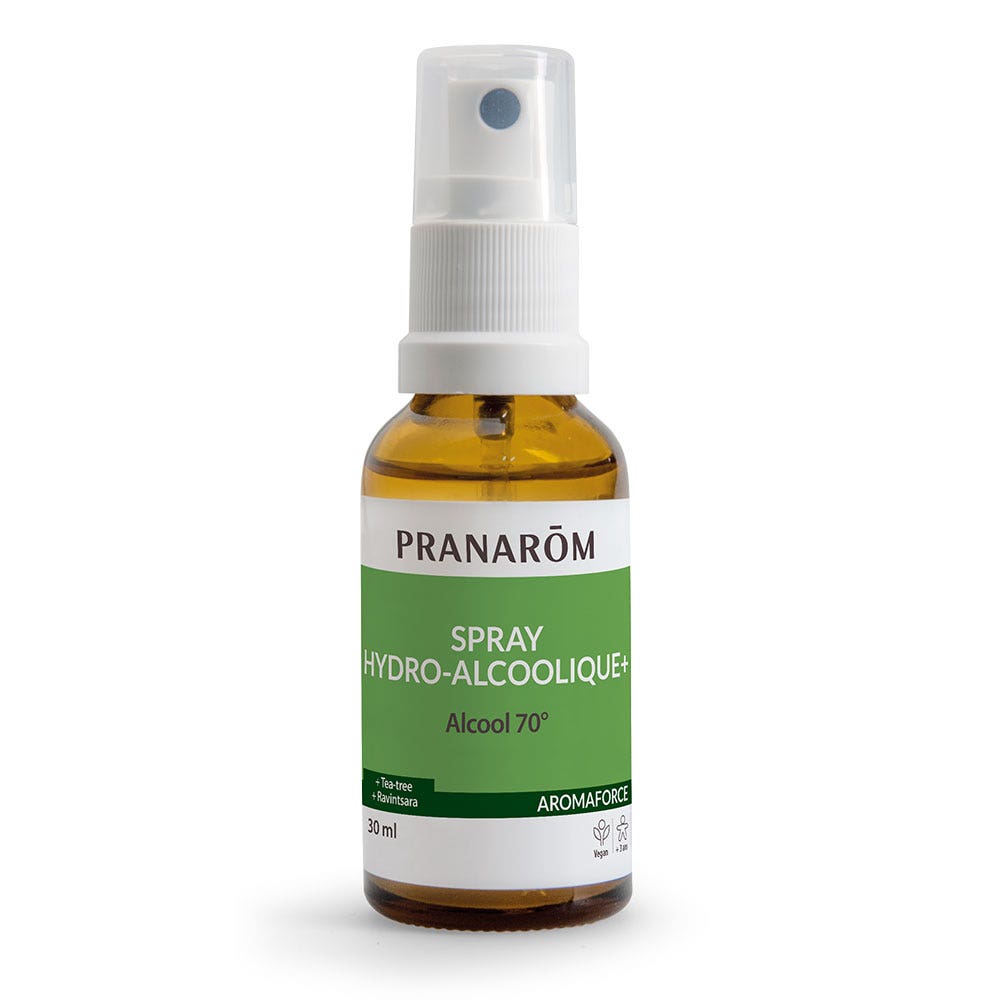 Pranarôm Aromaforce 70% Alcohol spray Tea tree et Ravintsara 30ml (1.01fl oz)