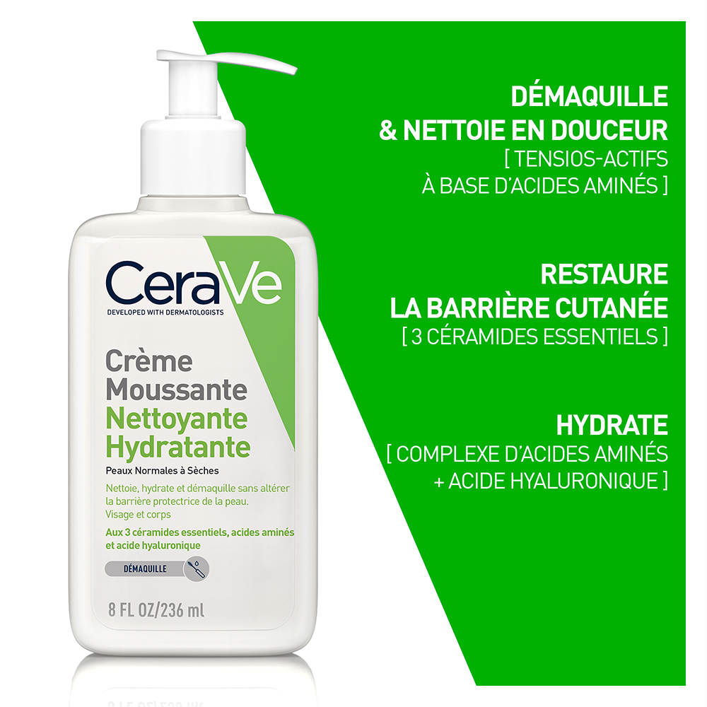 CeraVe Hydrating Foaming Facial Cleanser for Normal to Dry Skin