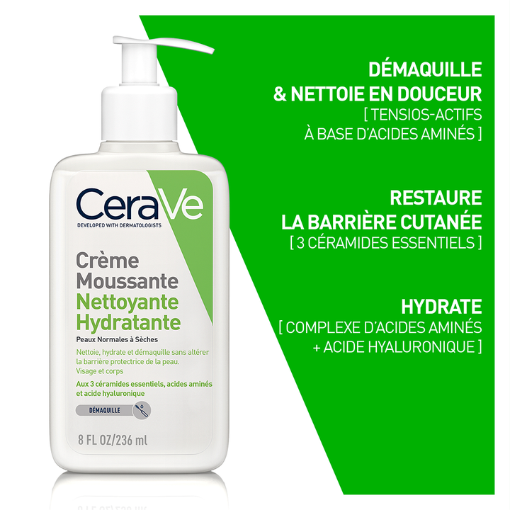 CeraVe Hydrating Foaming Facial Cleanser for Normal to Dry Skin