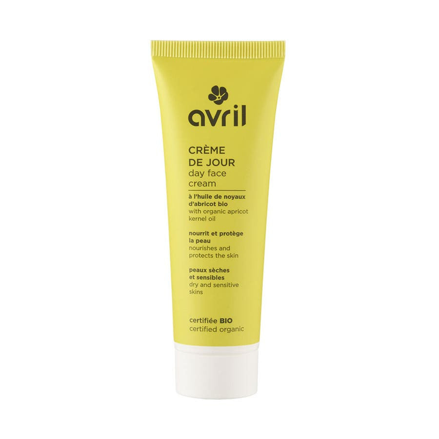 Crème de jour à l'huile de noyau d'abricot bio Avril peaux sèches et sensibles 50 ml 