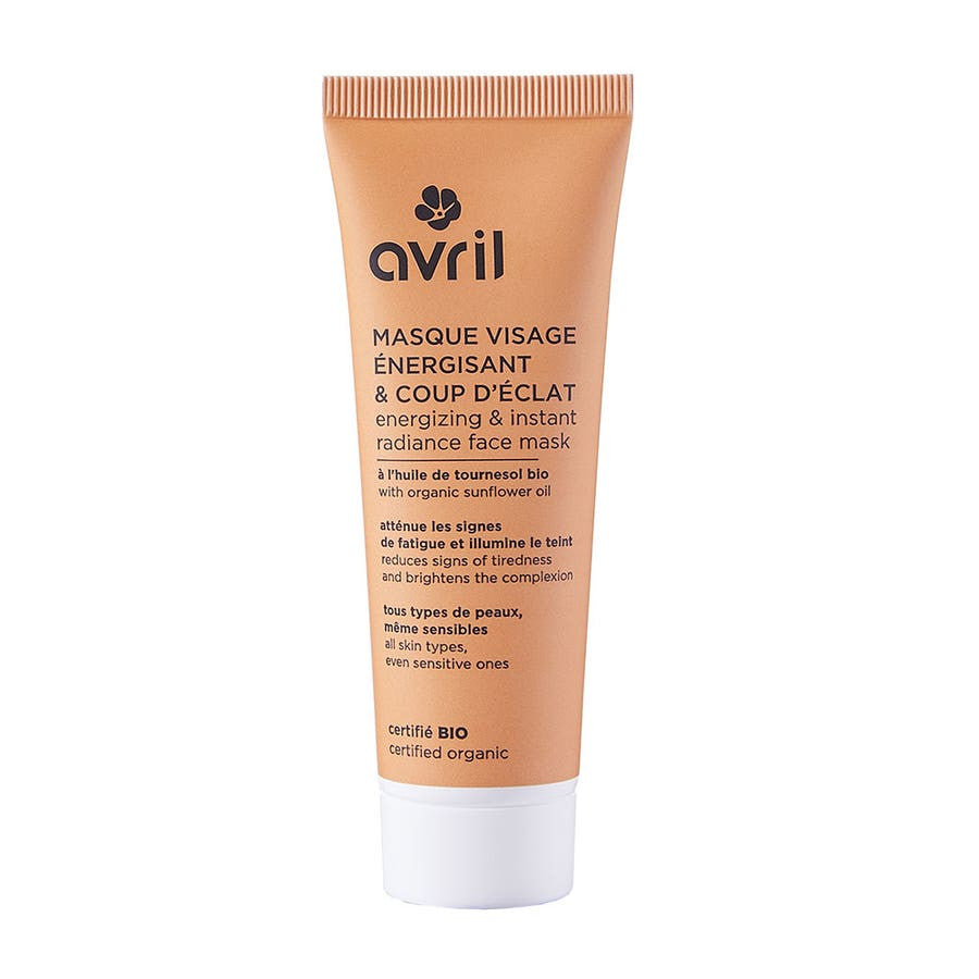 Masque Visage Énergisant et Éclat à l'Huile de Tournesol Bio Avril 50 ml 