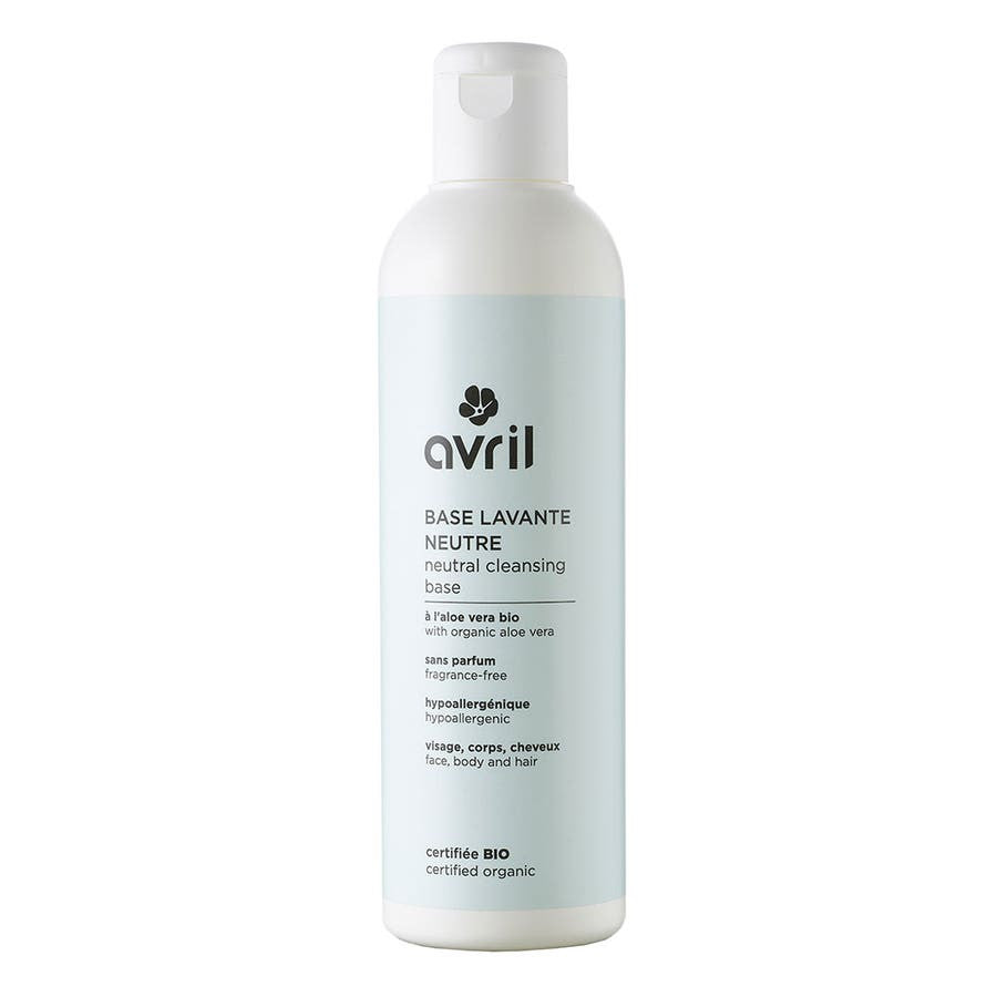 Avril Neutral washing base with organic aloe vera Face, body, and hair 240ml (8.11fl oz)