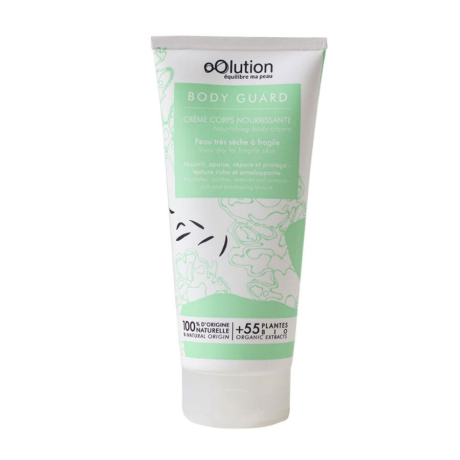 oOlution Body Guard Crème Corps Nourrissante Peaux Sèches à Très Sèches 200 ml (6,76 fl oz) 