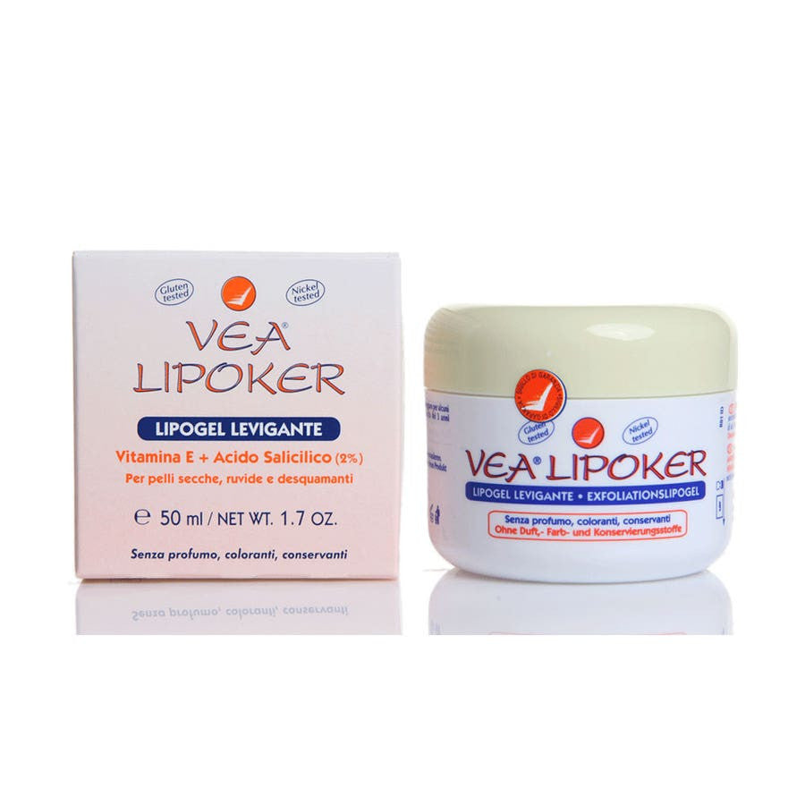 Vea Lipoker Lipogel Lissant 50 ml (1,69 fl oz) à la vitamine E et à l'acide salicylique 