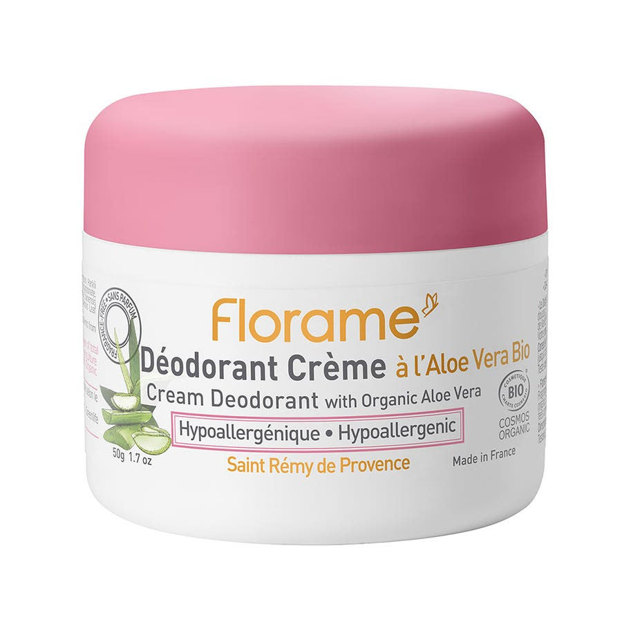 Déodorant crème hypoallergénique Florame Bio 50 g 