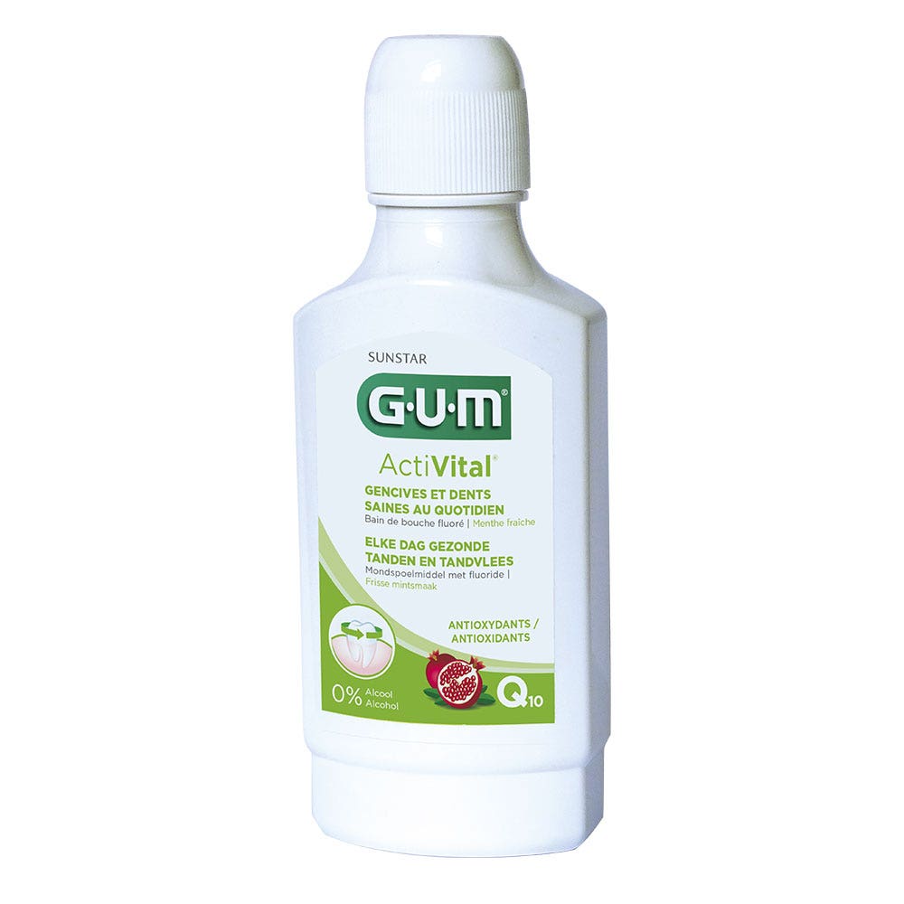 Gum ActiVital Activital Mouthwash Alcohol Free 300ml (10.14fl oz)