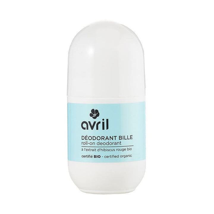 Avril مزيل عرق رول-أون بخلاصة الكركديه الأحمر العضوي 50ml
