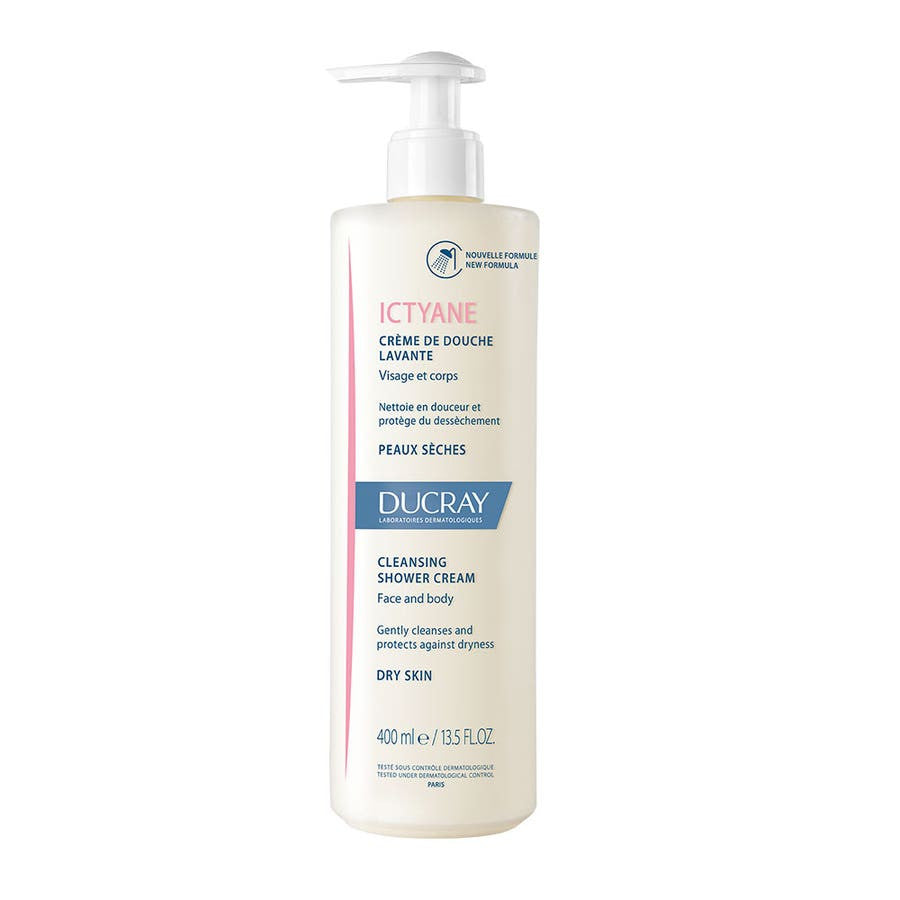 Ducray Ictyane Anti-dryness cleansing cream dry skin 400ml (13.52fl oz)