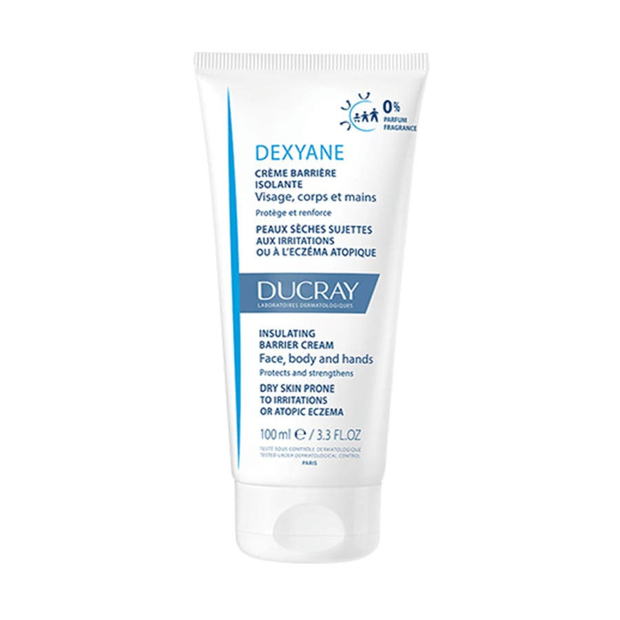 Ducray Dexyane Crème Barrière Isolante pour Peaux Sèches à Tendance Irritations ou Eczéma Atopique 100 ml (3,38 fl oz) 