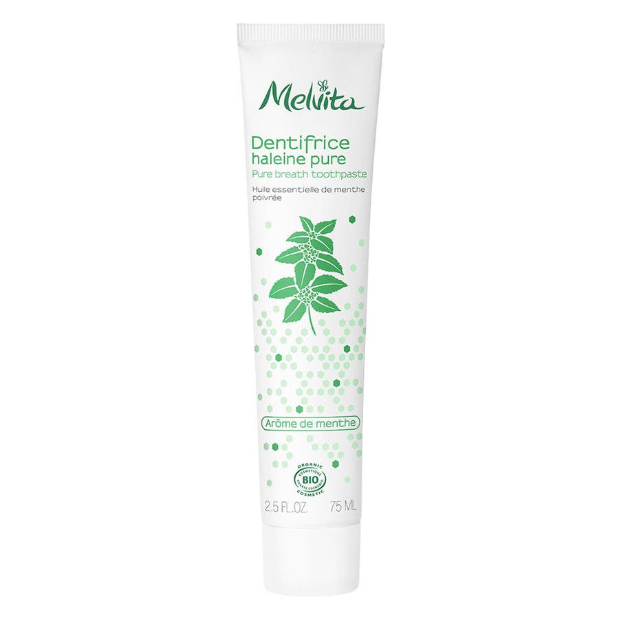 Dentifrice Menthe Haleine Fraîche Melvita 75 ml (2,53 fl oz) 