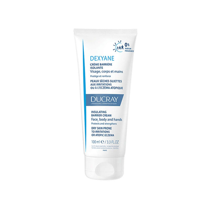 Ducray Dexyane Insulating Barrier Cream for Dry Skin Prone to Irritation or Atopic Eczema 100ml (3.38fl oz)