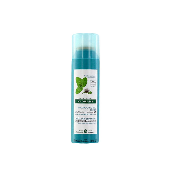 Klorane Aquatic Mint Organic Detox Dry Shampoo Pollution exposed hair 150ml (5.07fl oz)