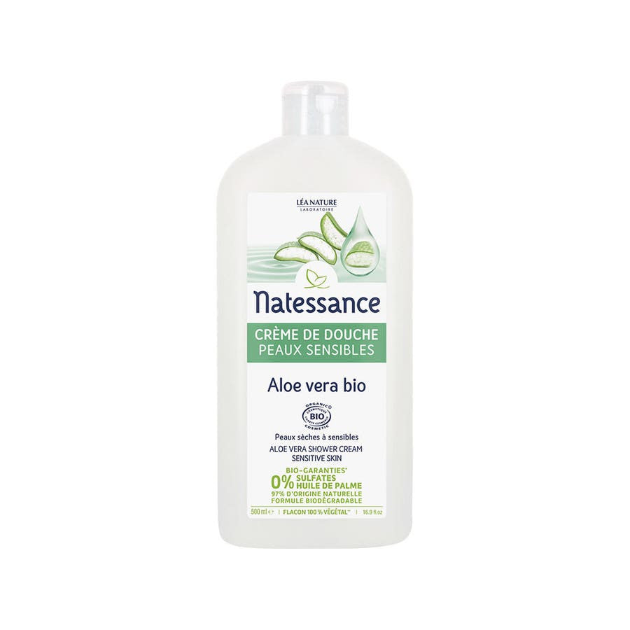 Natessance Shower Aloe Vera Shower Gel dry & sensitive skin 500ml (16.90fl oz)