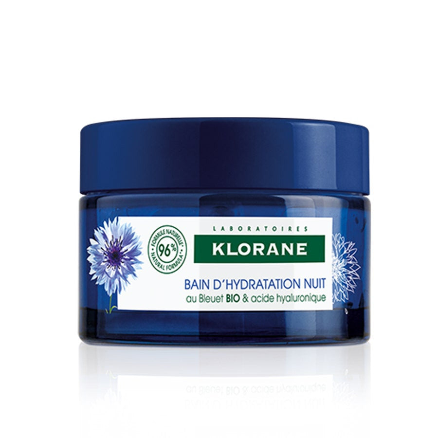 Klorane Masque de Nuit Hydratation Bain d'Eau au Bleuet Bio 50 ml 