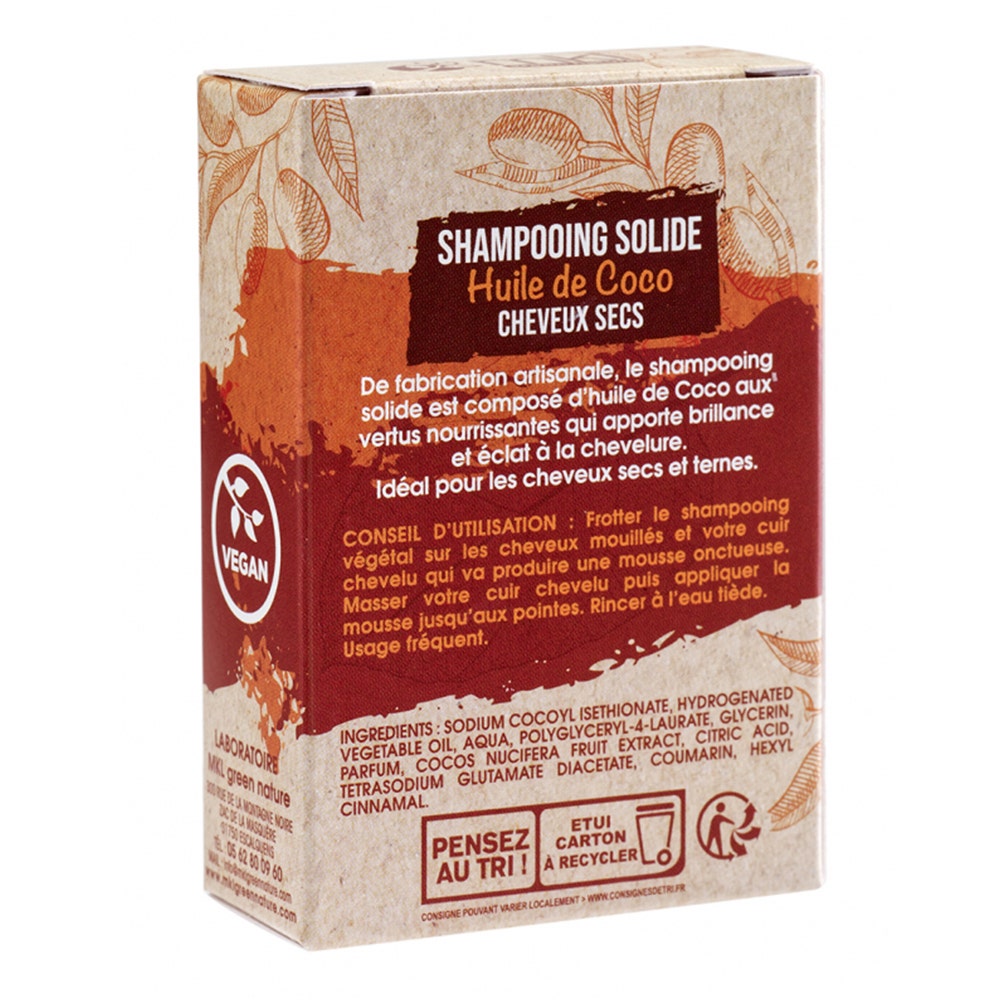 Mkl Solide Coco Oil Shampoo 65g (2.29 oz) Dry hair