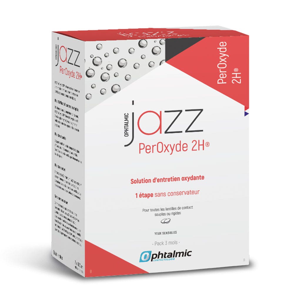 Ophtalmic Peroxyde 2H Jazz Oxidising maintenance solution 2x350ml (11.83fl oz)
