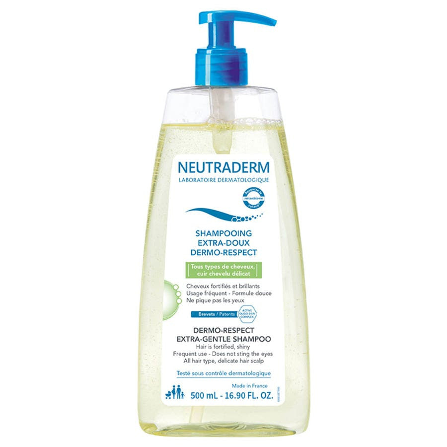 Neutraderm Extra Mild Shampoo Dermo Protect All Hair Types 500ml (16.90fl oz)