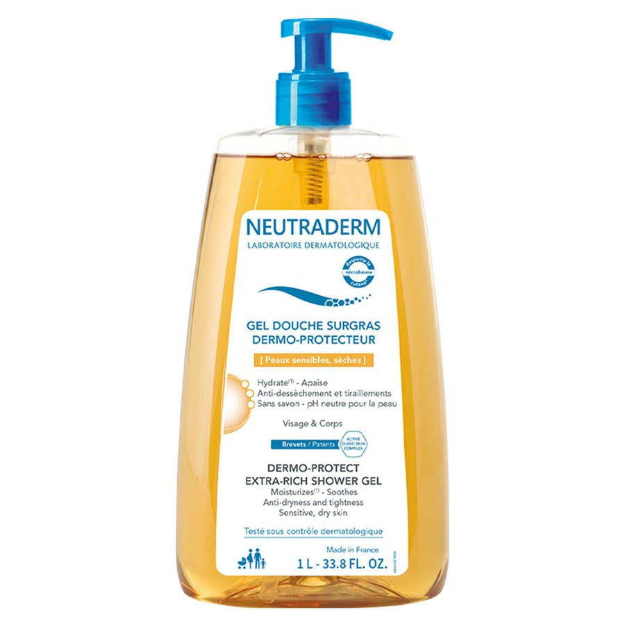 Neutraderm Extra Rich Shower Gel for Dry and Sensitive Skin 1L (33.81 fl oz)