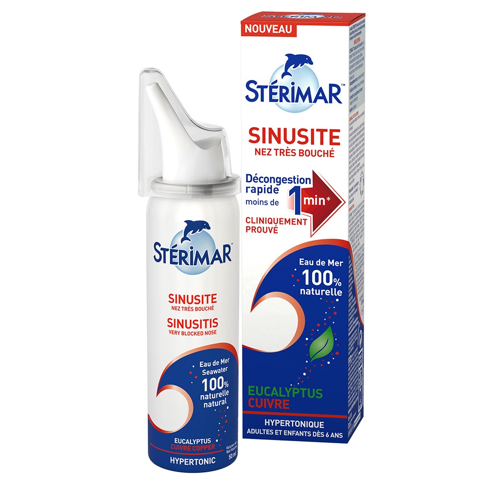 Sterimar Eucalyptus and copper blocked nose sinusitis spray 50ml (1.69fl oz)