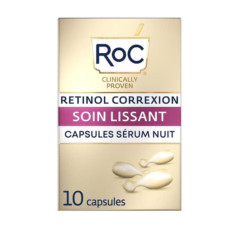 Roc Soin Lissant Sérum Nuit Rétinol Correxion 10 Capsules 