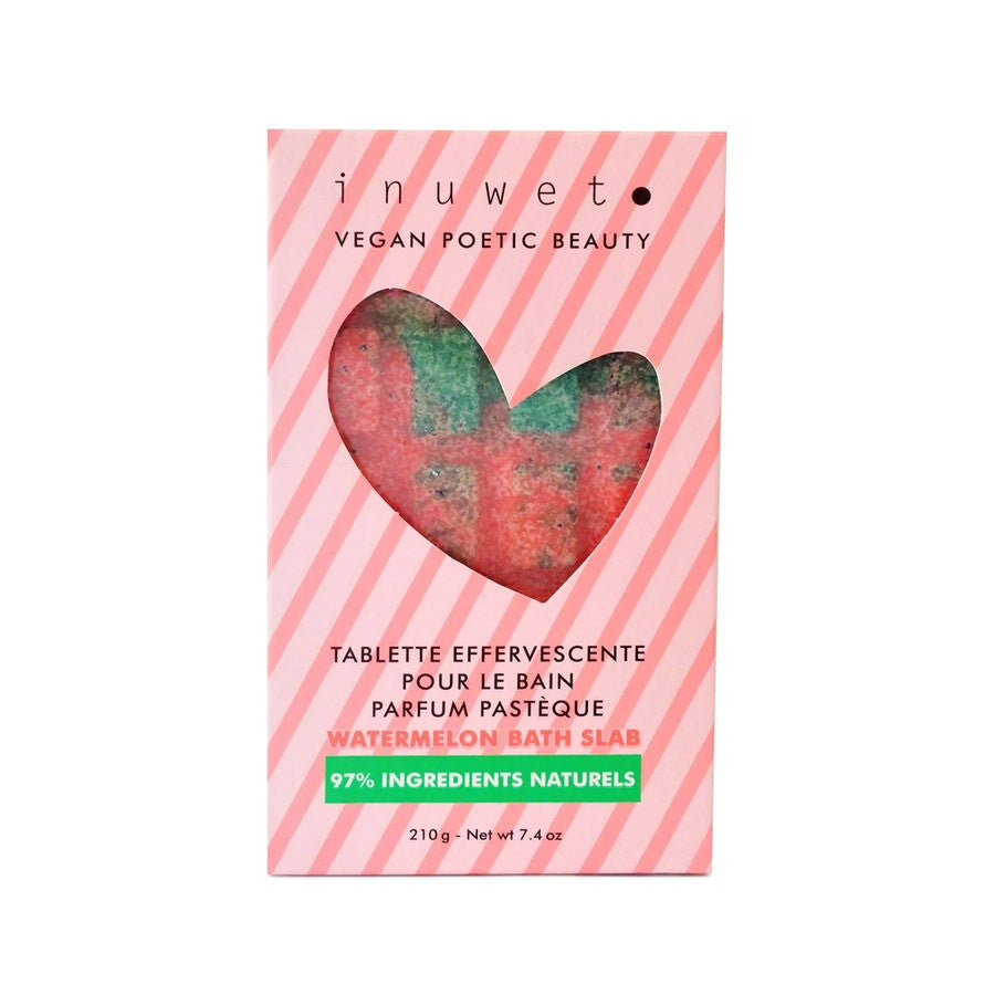 Inuwet Effervescent Bath Tablet 210g (7.10 oz) - Watermelon and Chocolate Fragrances