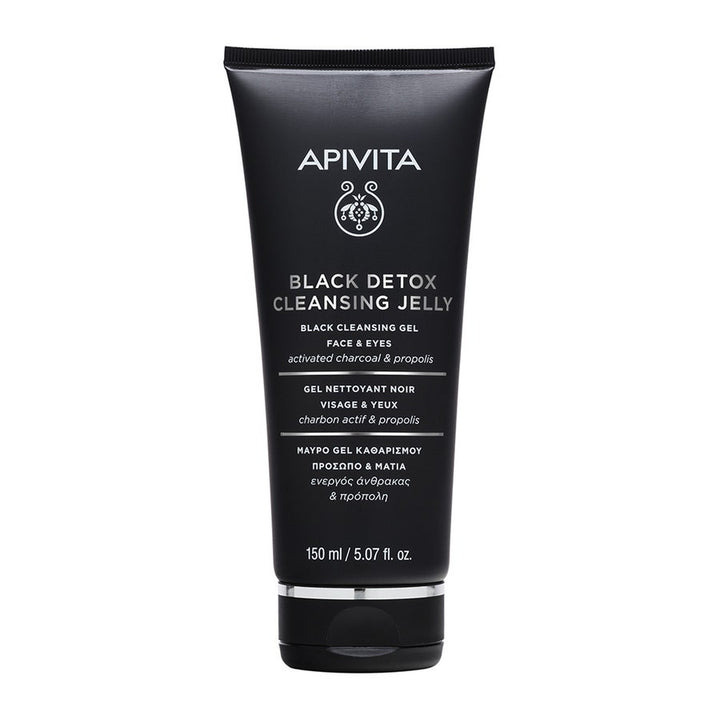 Apivita Black Detox Cleansing Gel for Face and Eyes 150ml (5.07fl oz)