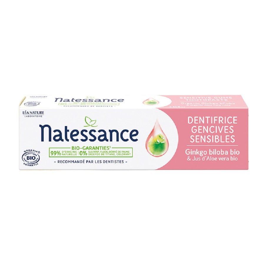 Natessance Organic Sensitive Gums Toothpaste 75ml (2.53fl oz)