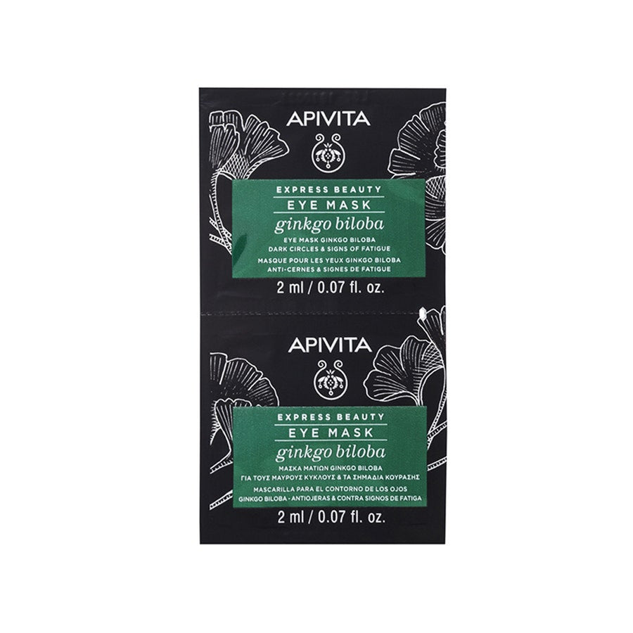 Apivita Express Beauty Eye Contour Masks for Dark Circles and Signs of Fatigue 2ml x2 (0.06fl oz x2)