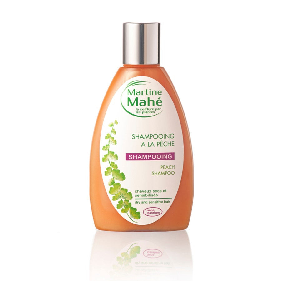 Martine Mahé Shampooing Pêche Cheveux Secs et Sensibles 200 ml (6,76 fl oz) 