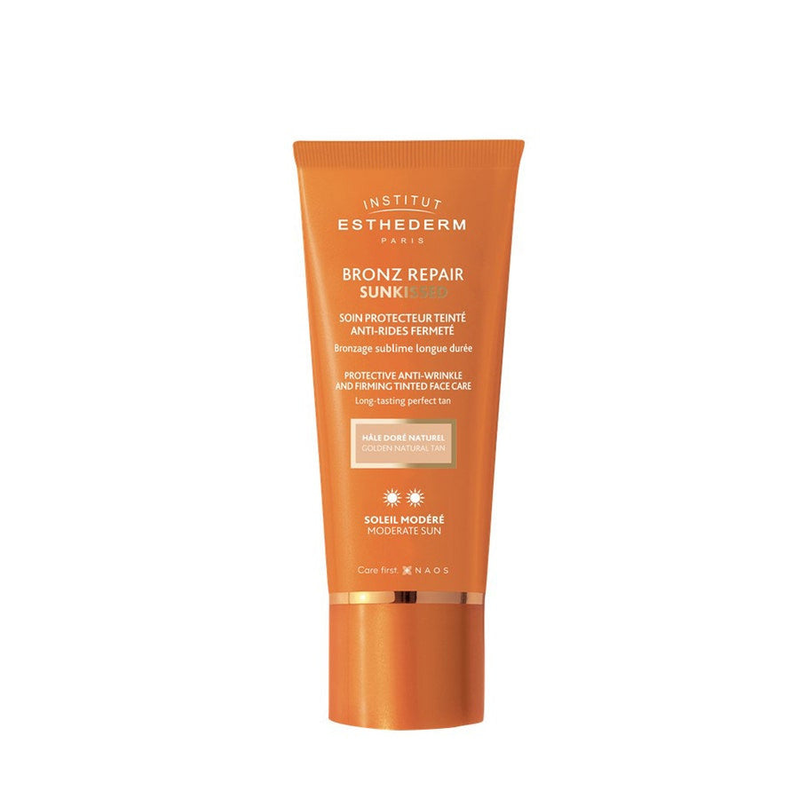 Institut Esthederm Bronz Repair Sunkissed Soin Protecteur Teinté Anti-Rides Soleil Modéré 50 ml 