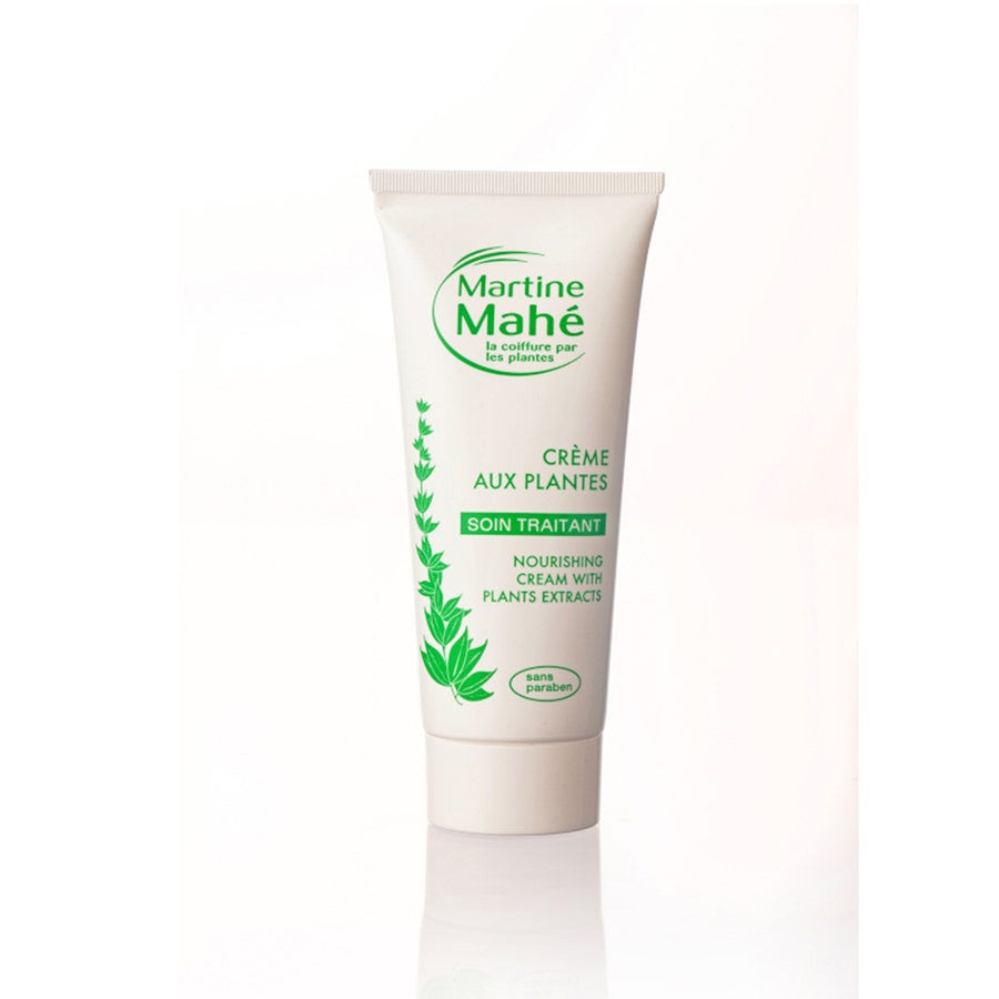 Crème aux herbes Martine Mahe 100 ml (3,38 fl oz) pour le traitement des cheveux secs 