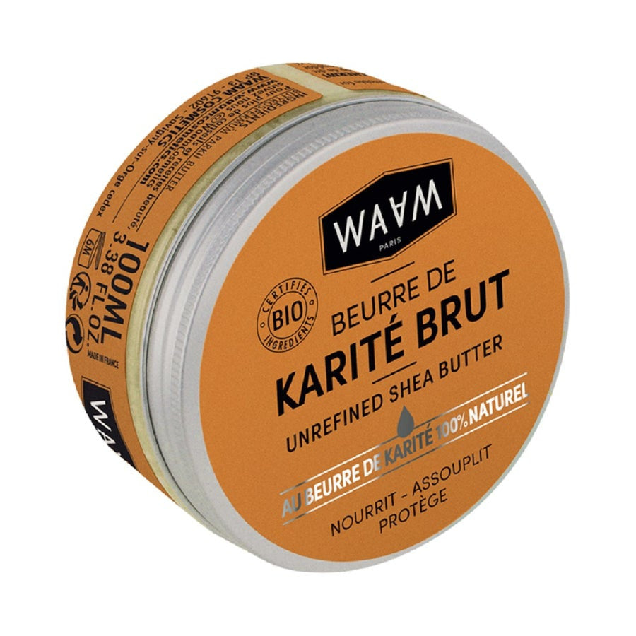 Beurre de karité brut non parfumé Waam 100 ml (3,38 fl oz) 