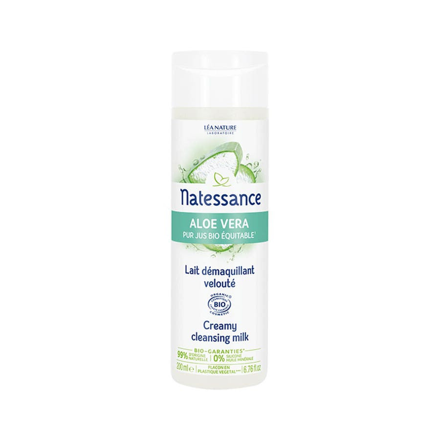 Natessance Lait Démaquillant Velouté Bio 200 ml (6,76 fl oz) 