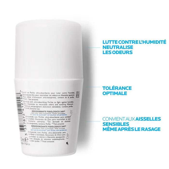 La Roche-Posay Physiological deodorants Physiological Deodorant 24h Roll-on Skins  50ml (1.69fl oz)