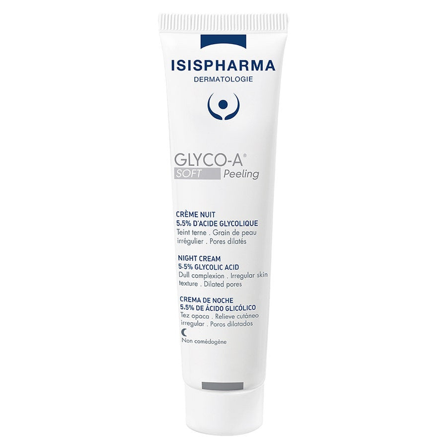 Isispharma Glyco-A Crème de nuit peeling doux 5,5 % d'acide glycolique 30 ml (1,01 fl oz) 