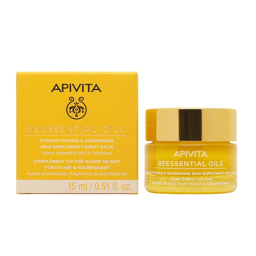 Apivita Beessential Oils Fortifying & Nourishing Night Balm 15ml (0.50fl oz)