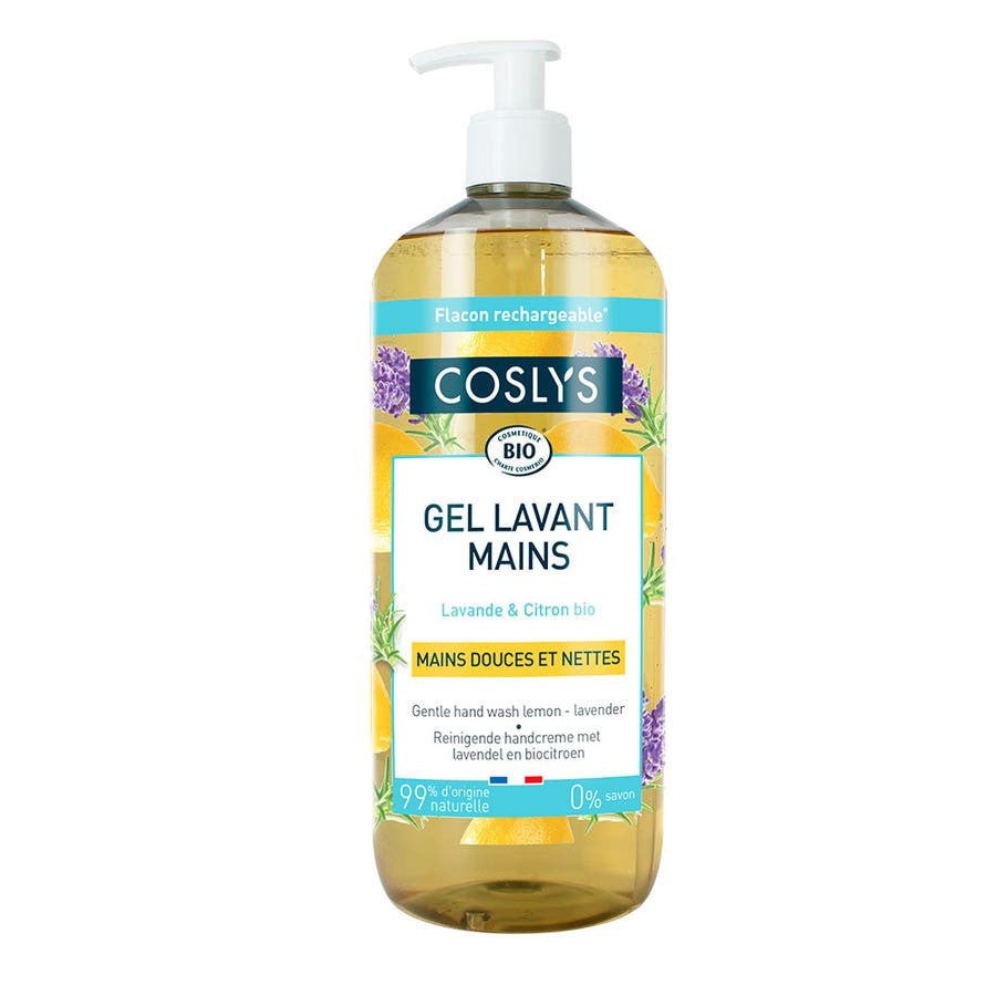 Coslys Gel lavant mains bio Lavande et citron 1L (33,81fl oz) 