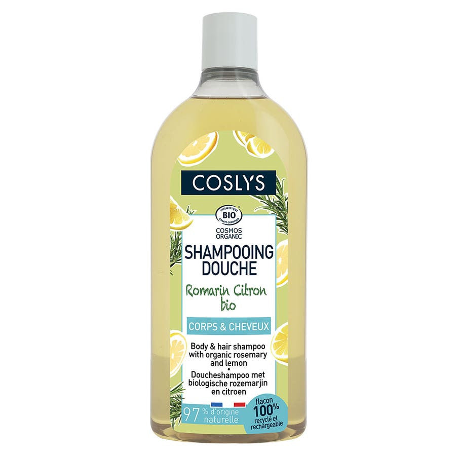 Coslys Organic Shower Shampoo Body & Hair 750ml (25.36fl oz)