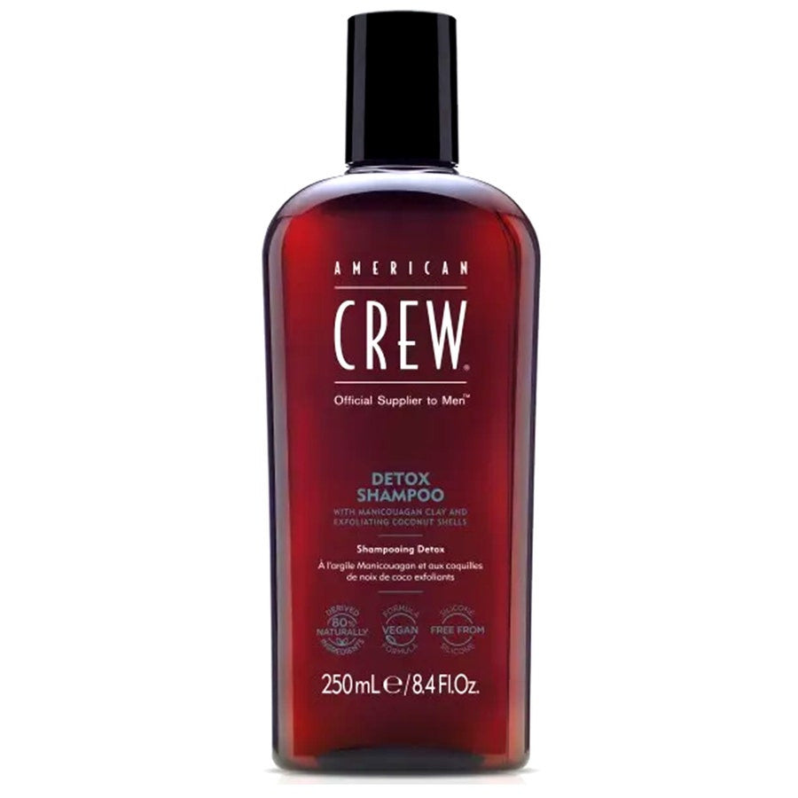 Shampoing détoxifiant à l'argile pour cheveux et corps American Crew 250 ml (8,45 fl oz) 