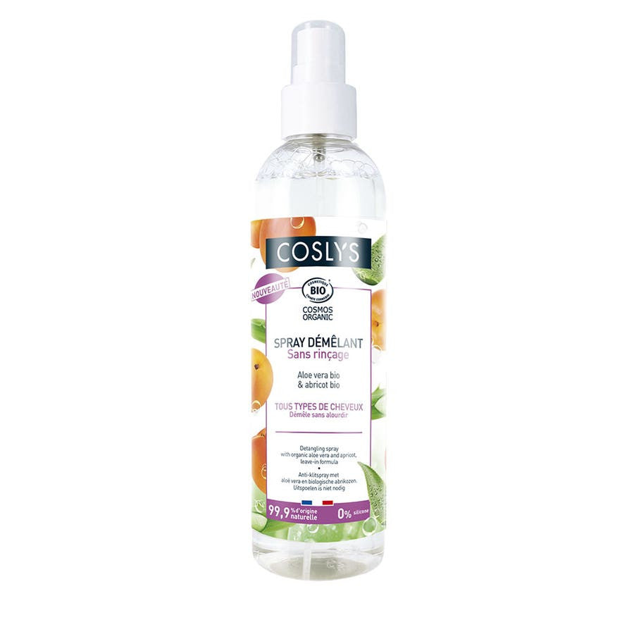 Coslys Spray nettoyant Aloe vera et abricot tous types de cheveux 200 ml 