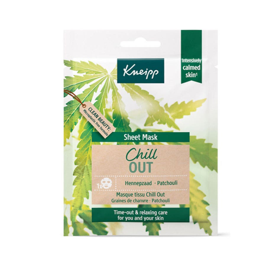 Masque tissu Kneipp Chill-out Graines de chanvre et patchouli x1 