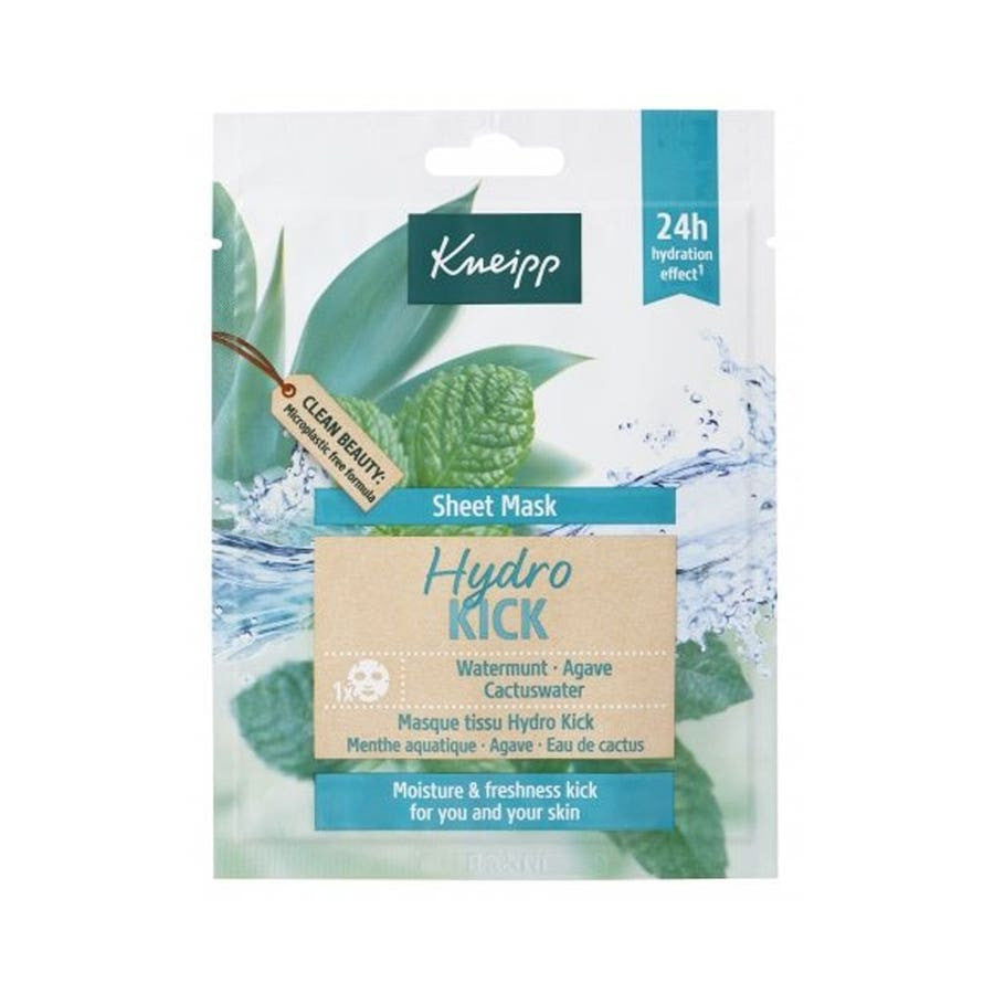 Masque en tissu Kneipp Hydro Kick menthe à l'eau x1 