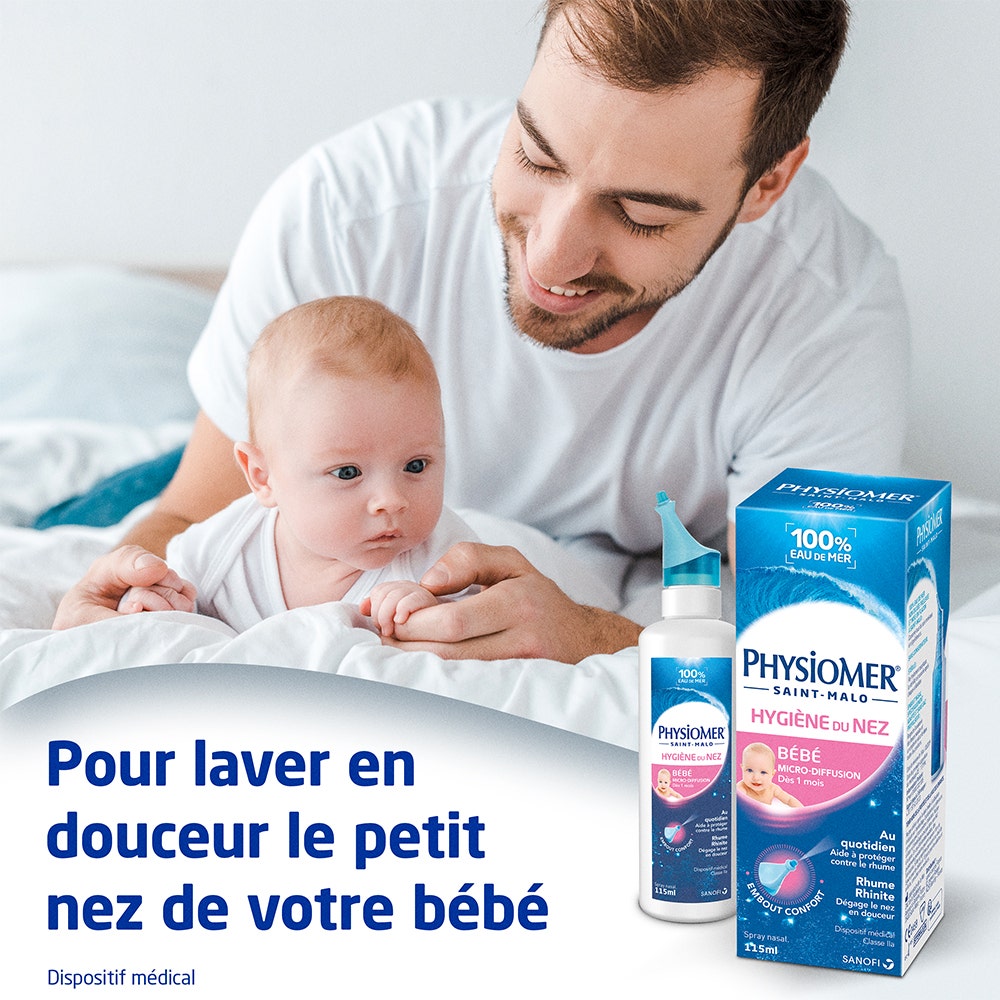 Physiomer Baby Nose Hygiene Micro-diffusion 2x115ml (3.89fl oz)