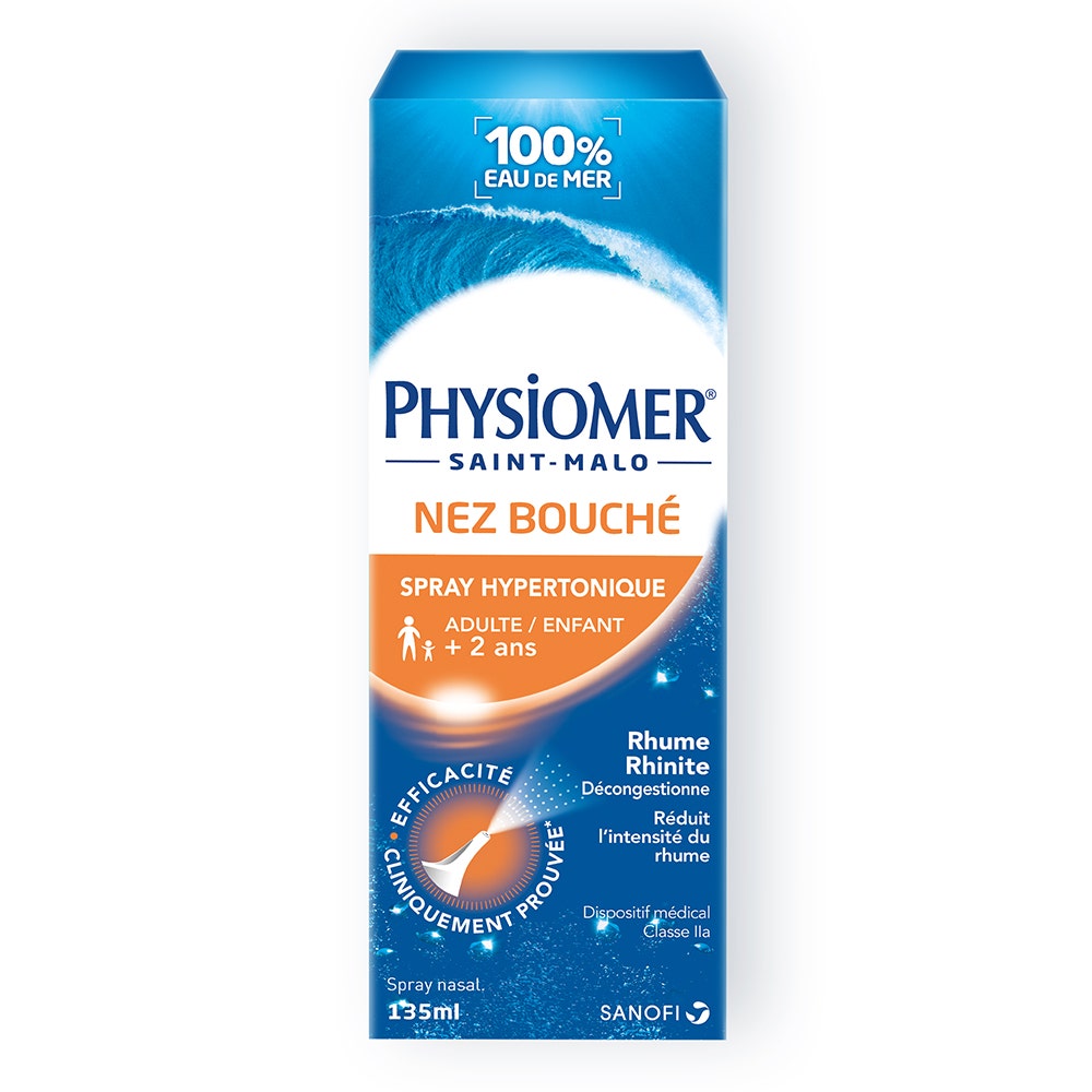 Physiomer Blocked nose hypertonic spray for adults and children Adults & Children 135ml (4.56fl oz)