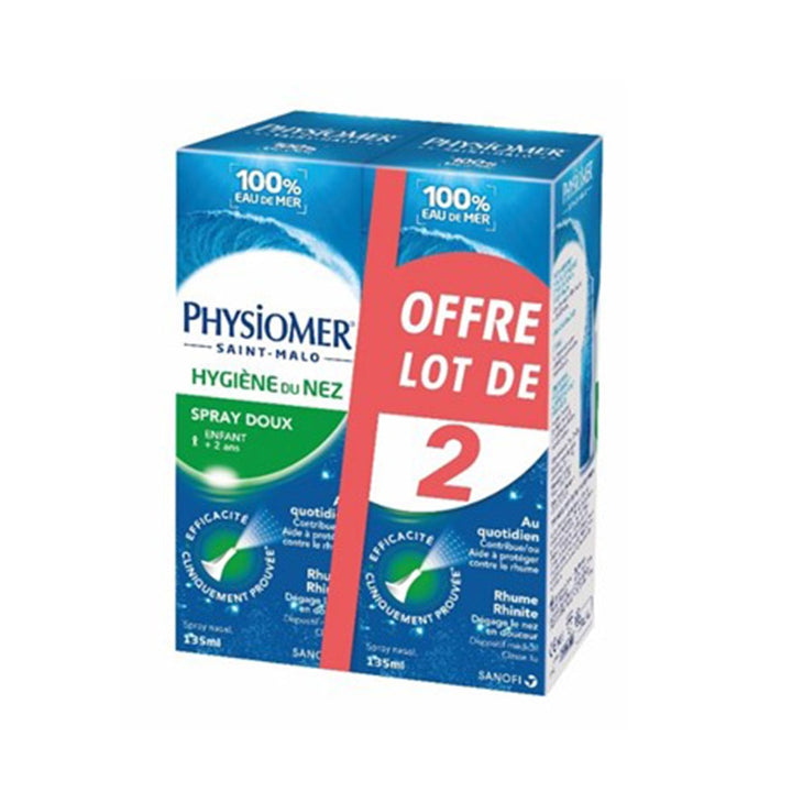 Physiomer Nose Hygiene Soft Spray 2x135ml (4.56fl oz)