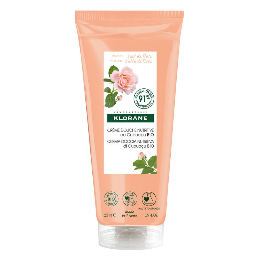 Klorane Rose milk Crème de douche nourrissante au lait de rose 200 ml (6,76 fl oz) 